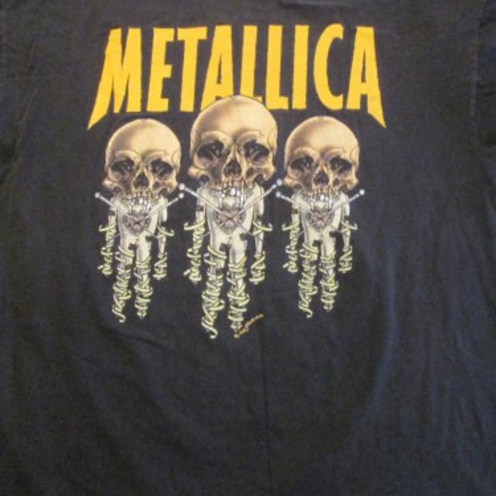 RARE Metallica Vintage " Fixxxer " Pushead GIANT Tag - Picture 4 of 9